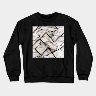 Marble style pattern art 33 regular grid Crewneck Sweatshirt